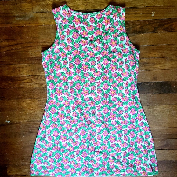 VTG Handmade Pink Floral Mini House Shift Dress - Picture 1 of 5